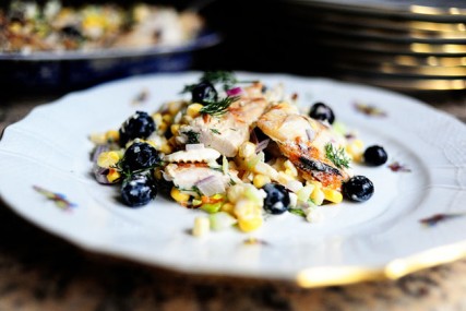 The Pioneer Woman chicken feta and blueberry salad