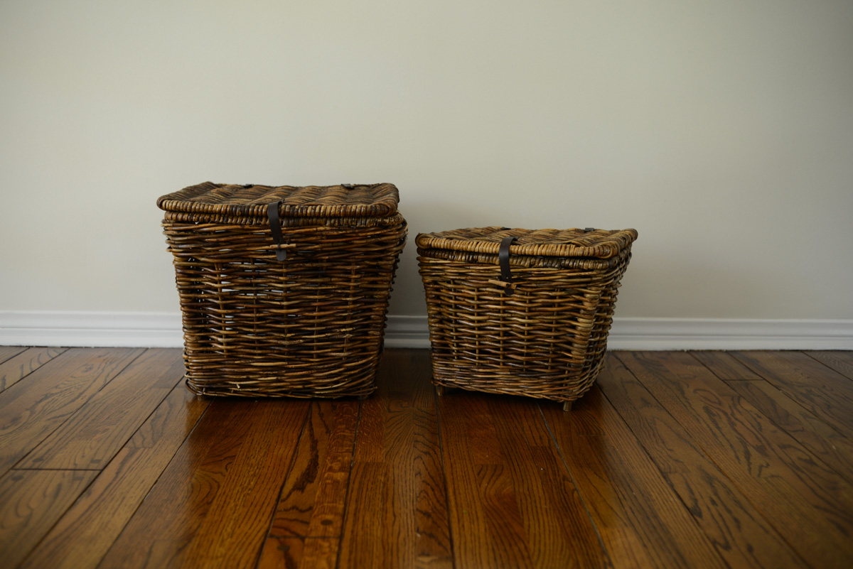 Rattan Tapered Trunk Basket Set The City Farm